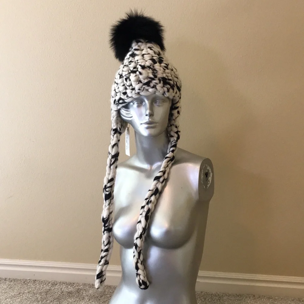 Mischa Lampert Nolita Hat White/Black Blend